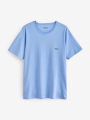 Синий - BOSS 100% Cotton T-Shirts 3 Pack - Image 8 of 8