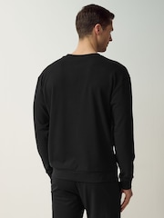 HUGO Black Heart Logo Cotton Sweatshirt - Image 2 of 4