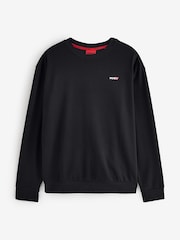HUGO Black Heart Logo Cotton Sweatshirt - Image 4 of 4