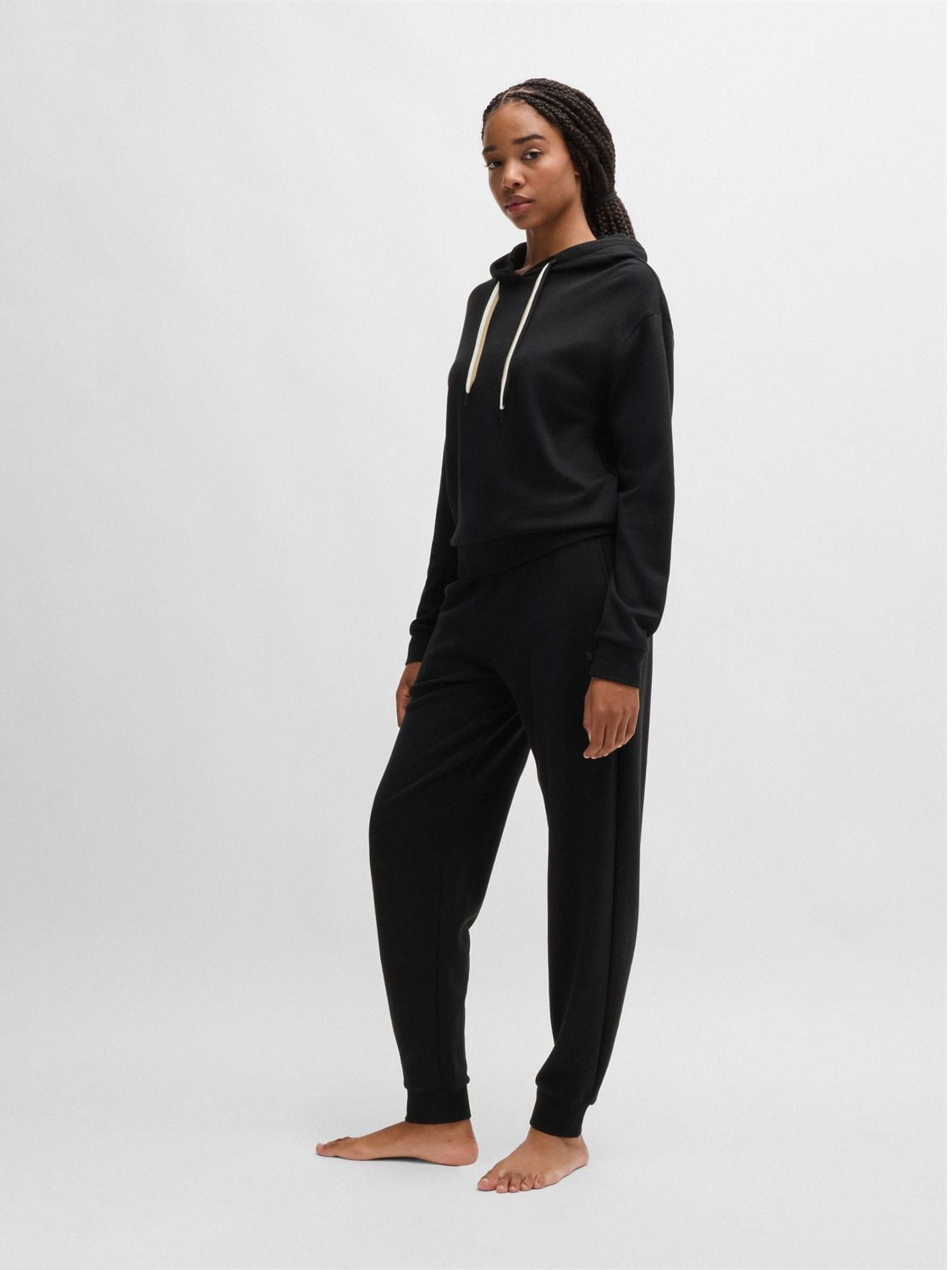 Buy BOSS Black Signature Stripe Detail Logo Print Hoodie from Next