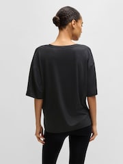 BOSS Relaxed Fit Stretch Jersey V-Neck T-Shirt - Imagen 2 de 4