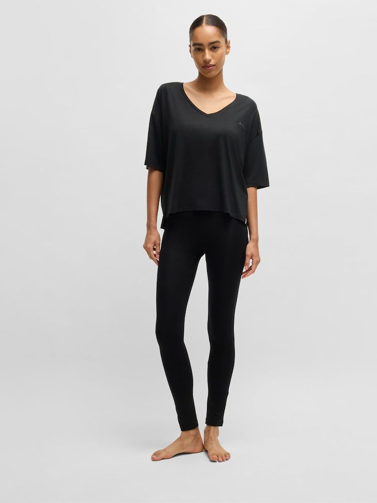 BOSS Relaxed Fit Stretch Jersey V-Neck T-Shirt - Imagen 4 de 4