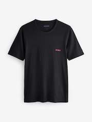 HUGO Black/White/Pink Regular Fit 100% Cotton Jersey T-Shirts 3 Pack - Image 9 of 9
