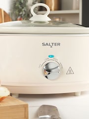 Salter Cream Retro 6.5L Slow Cooker - Image 2 of 6