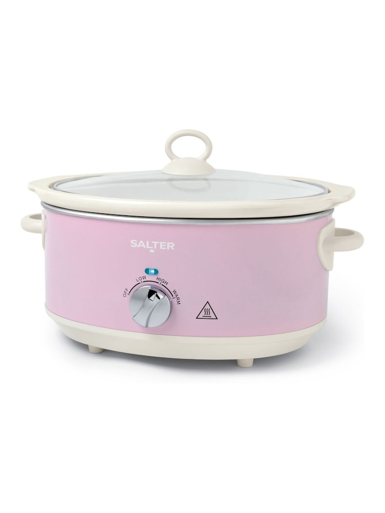 Salter Pink Retro 6.5L Slow Cooker - Image 6 of 6