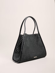 Lipsy Black Large Weave Shopper Bag - Image 6 of 6