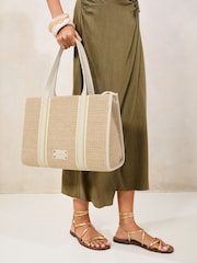 Сумка-тоут Lipsy Large Raffia Structured - Image 4 of 6