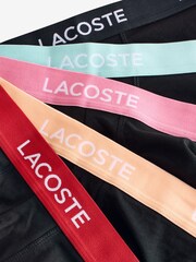 Lacoste Multicolour Logo Tape Boxer 5 Pack - Image 7 of 7