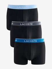 Lacoste Logo Multi Black Boxers 3 Pack - Image 1 of 5