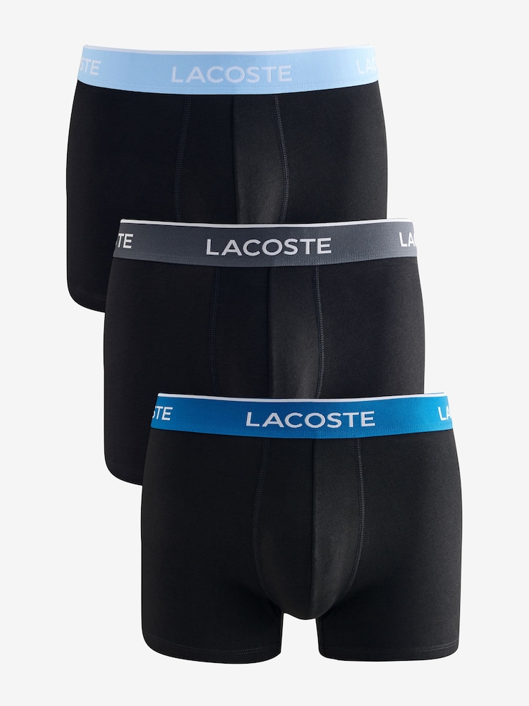 Lacoste Logo Multi Black Boxers 3 Pack - Image 1 of 5