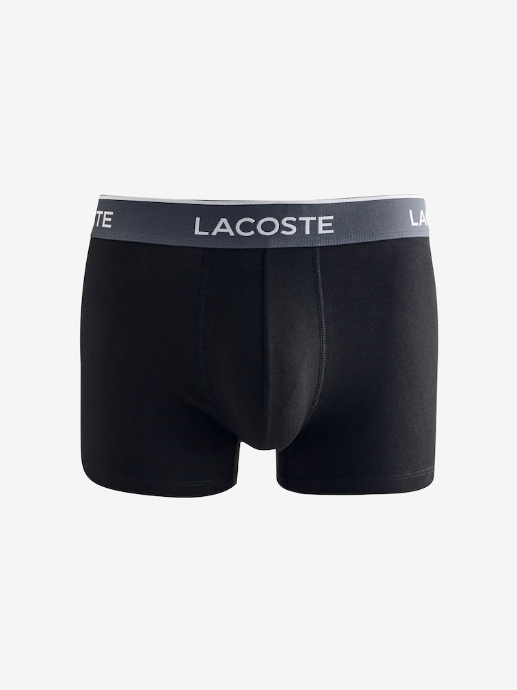 Lacoste Logo Multi Black Boxers 3 Pack - Image 2 of 5