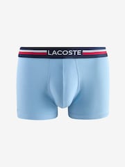 Lacoste Blue Logo Boxers 3 Pack - Image 4 of 5