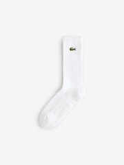 Lacoste Black/White Logo Socks 3 Pack - Image 4 of 5