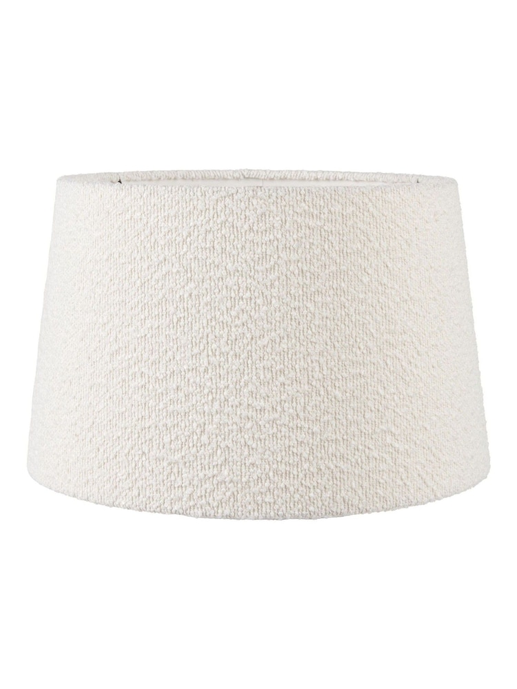 Pacific Lifestyle White Martigues Boucle Tapered Cylinder Shade - Image 1 of 5