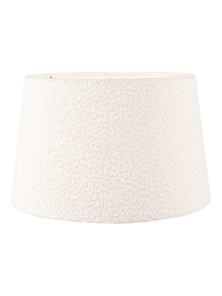 Pacific Lifestyle White Martigues Boucle Tapered Cylinder Shade - Image 2 of 5
