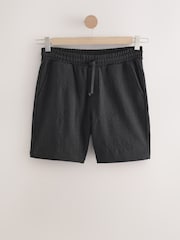 Noir - Short en jersey texturé - Image 6 de 8