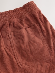 Rust Red 100% Cotton Towel Shorts - Image 7 of 8
