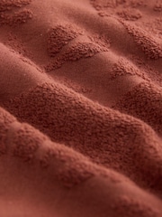 Rust Red 100% Cotton Towel Shorts - Image 8 of 8