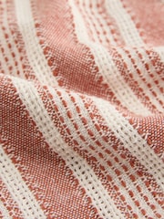 Naranja teja - 100% Cotton Elasticated Waist Textured Stripe Shorts - Imagen 7 de 9