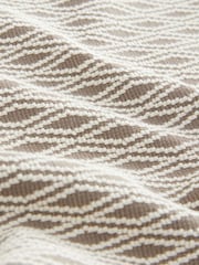 Neutral Textured Geometric Pattern Jersey Shorts - Image 9 of 9