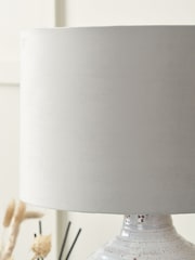 Pacific Lifestyle Grey Rene Velvet Cylinder Shade - Image 2 of 5