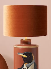 Pacific Lifestyle Tobacco Bow Velvet Cylinder Shade - Image 1 of 3