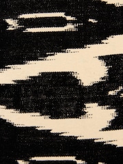 Pacific Lifestyle Black Lars Ikat Patterned Cylinder Shade - Image 4 of 5