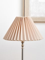 Pacific Lifestyle Natural Amelia Linen Hard Pleat Tapered Shade - Image 1 of 4