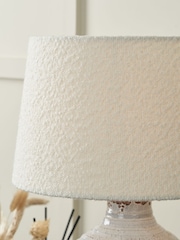 Pacific Lifestyle White Martigues Boucle Tapered Cylinder Shade - Image 4 of 6