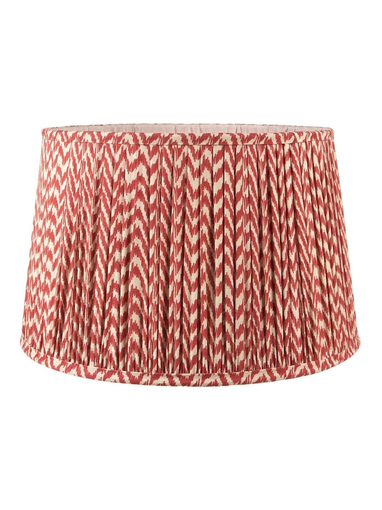 Pacific Lifestyle Red Vienna Chevron Mushroom Pleat Shade - Image 1 of 5