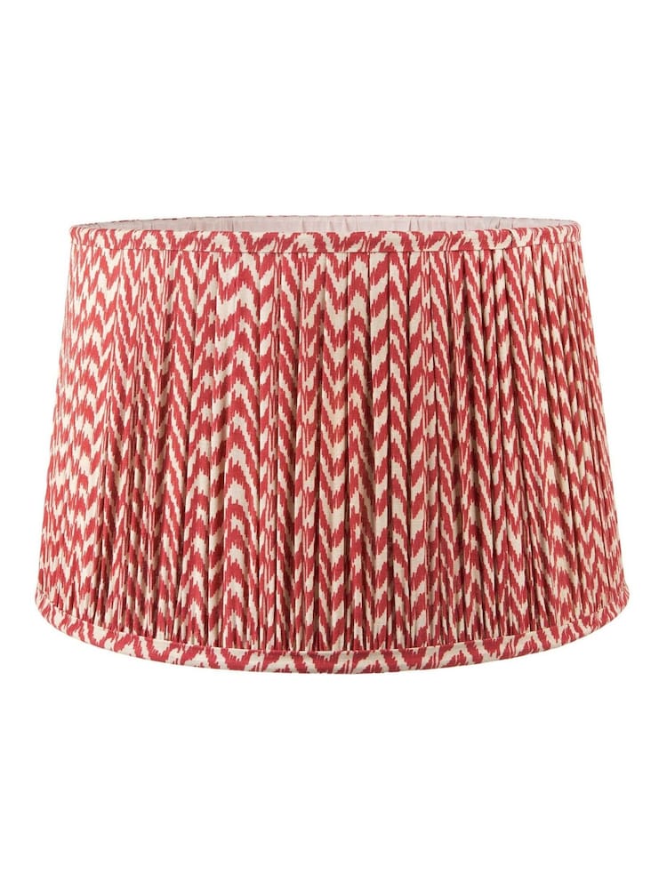 Pacific Lifestyle Red Vienna Chevron Mushroom Pleat Shade - Image 2 of 5