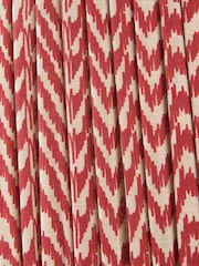 Pacific Lifestyle Red Vienna Chevron Mushroom Pleat Shade - Image 4 of 5