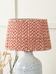 Pacific Lifestyle Red Vienna Chevron Mushroom Pleat Shade - Image 5 of 5
