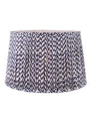 Pacific Lifestyle Navy Blue Vienna Chevron Mushroom Pleat Shade - Image 2 of 5