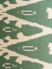 Pacific Lifestyle Racing Green Lars Ikat Patterned Cylinder Shade - Image 3 of 5