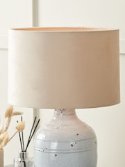 Pacific Lifestyle Greige Rene Velvet Cylinder Shade - Image 1 of 3