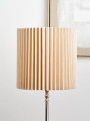 Pacific Lifestyle Natural Callista Linen Hard Pleat Shade - Image 1 of 2