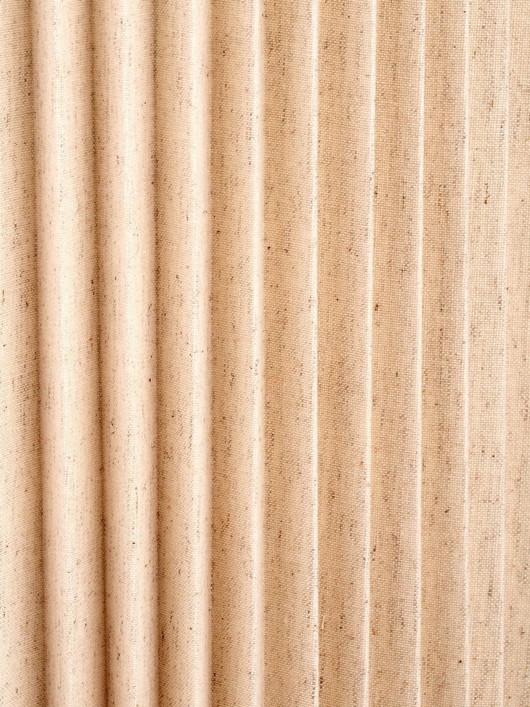 Pacific Lifestyle Natural Callista Linen Hard Pleat Shade - Image 2 of 2