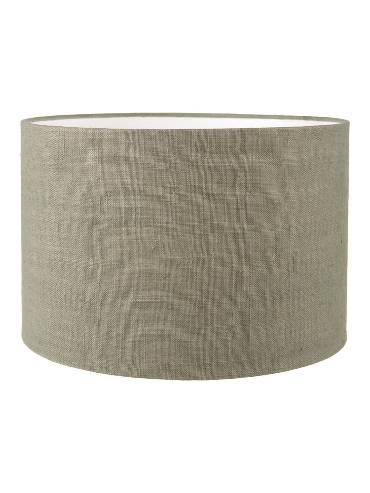 Pacific Lifestyle Pistachio Edward Linen Cylinder Shade - Image 1 of 2 Pacific Lifestyle Pistachio Edward Linen Cylinder Shade - Image 1 of 2