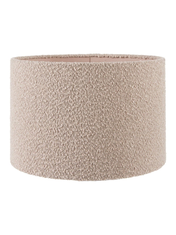 Pacific Lifestyle Taupe Rouen Boucle Cylinder Shade - Image 1 of 3