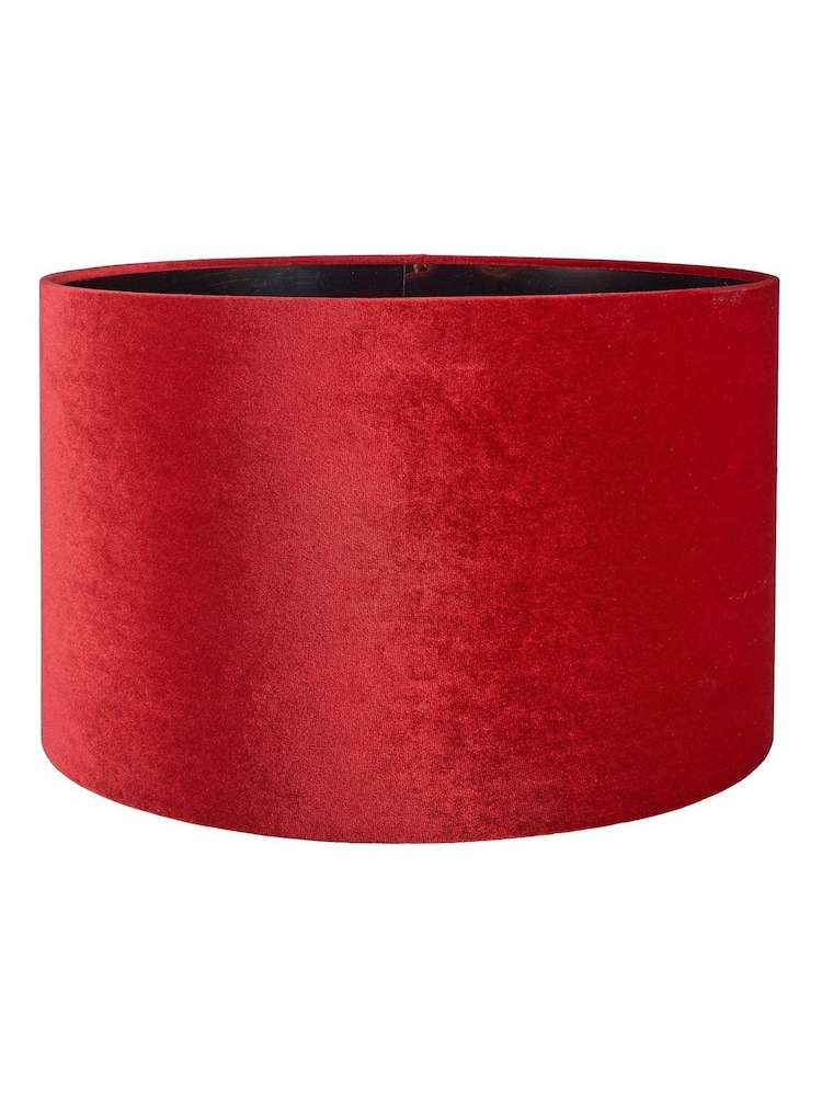 Pacific Lifestyle Red Bow Velvet Cylinder Shade - Image 1 of 3