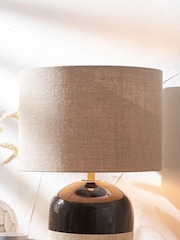 Pacific Lifestyle Natural Edward Linen Cylinder Shade - Image 1 of 3