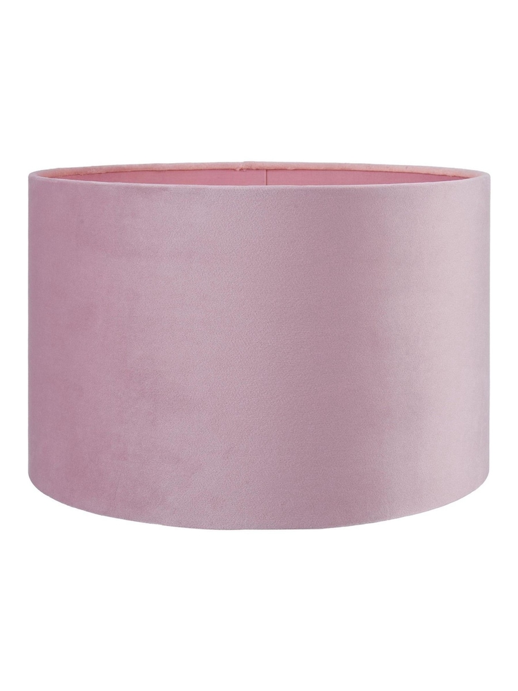 Pacific Lifestyle Pink Rene Velvet Cylinder Shade - Image 1 of 4