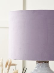 Pacific Lifestyle Pink Rene Velvet Cylinder Shade - Image 3 of 4