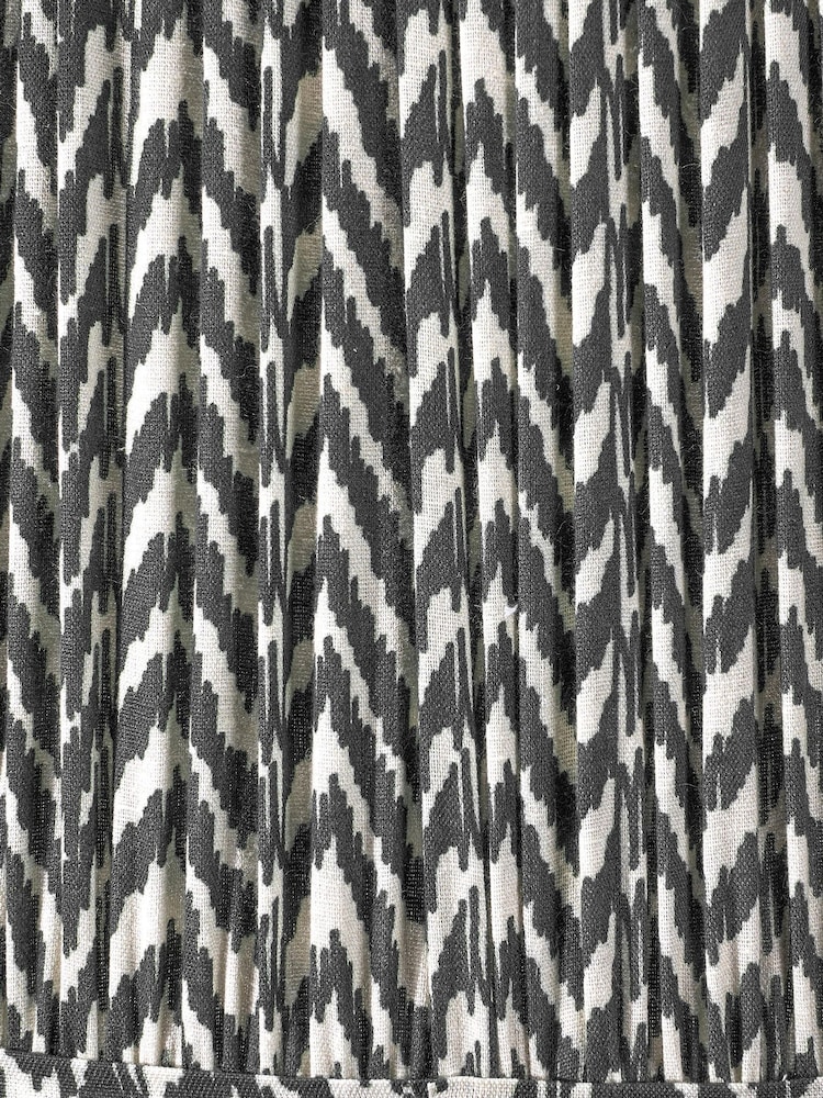 Pacific Lifestyle Black Vienna Chevron Mushroom Pleat Shade - Image 4 of 4