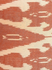 Pacific Lifestyle Cinnamon Lars Ikat Patterned Cylinder Shade - Image 3 of 4