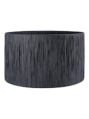 Pacific Lifestyle Black Tilia Raffia Cylinder Shade - Image 1 of 3