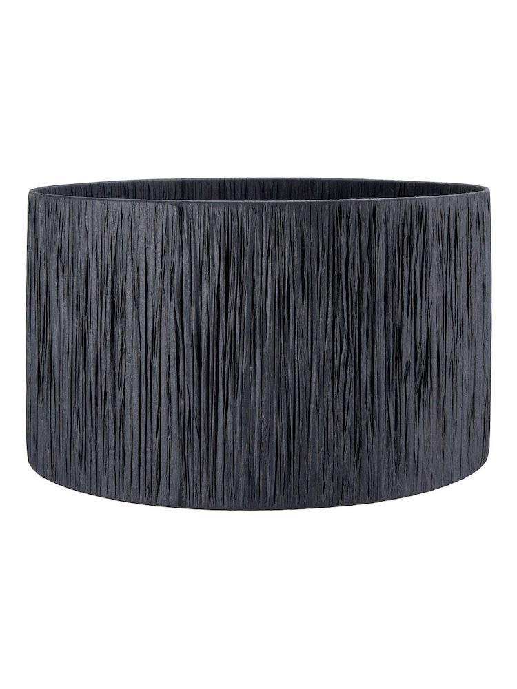 Pacific Lifestyle Black Tilia Raffia Cylinder Shade - Image 1 of 3