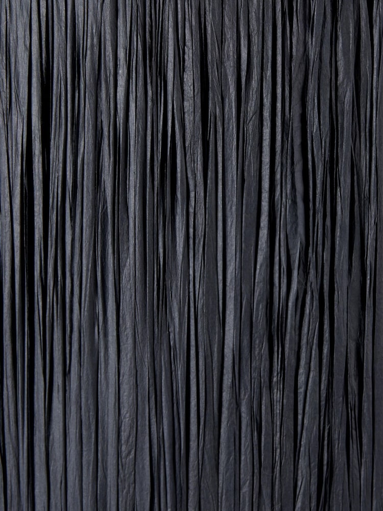 Pacific Lifestyle Black Tilia Raffia Cylinder Shade - Image 2 of 3