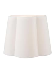 Pacific Lifestyle White Bloom Handloom Scalloped Cylinder Shade - Image 2 of 4